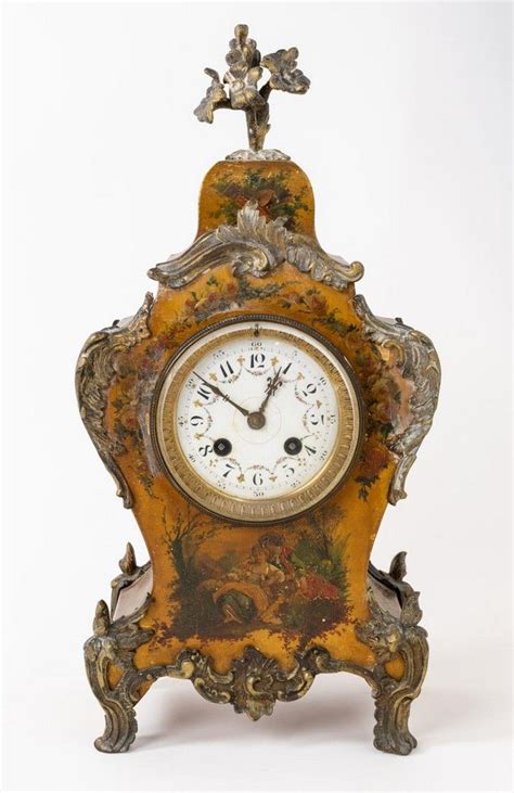 Louis XV Style Mantel Clock By Japy Freres France 19th Century