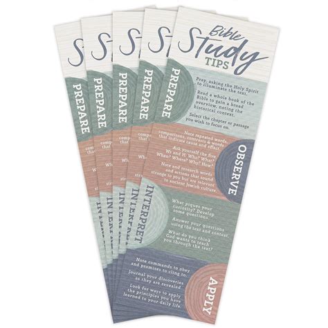 Bible Study Tips Bookmarks, 25 Bookmarks | Mardel | 3997129