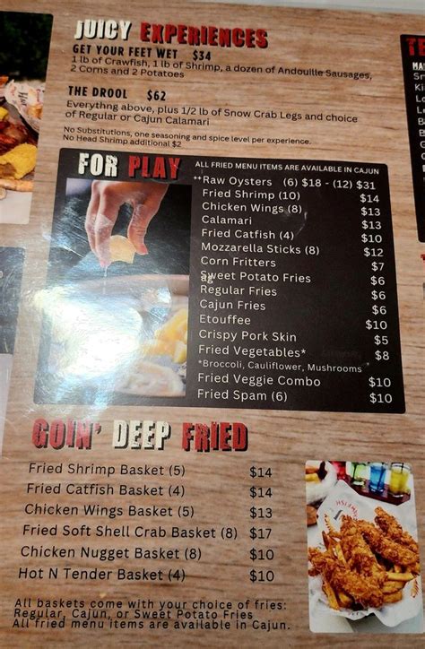 Hot N Juicy Crawfish Menu Full Menu Update