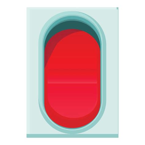 Red Switch Icon Cartoon Style Vector Art At Vecteezy