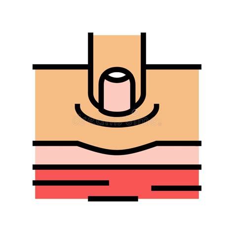 pitting edema  patient leg neon glow icon illustration stock vector