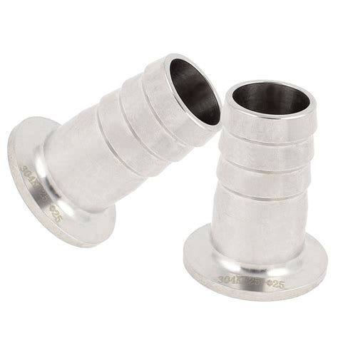 X Stainless Steel Kf Flange To Mm Hose Barb Adapter For