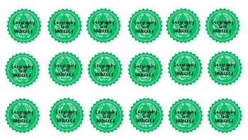 Geography Stickers/Labels by DomhanGeography | TPT