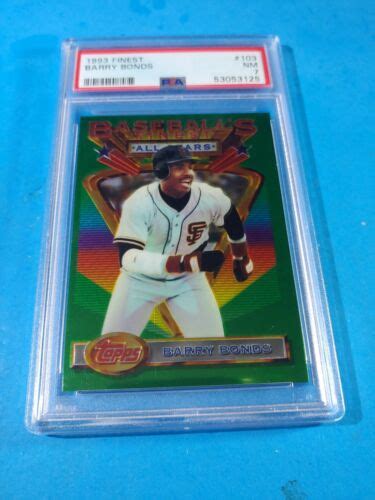 1993 TOPPS FINEST BASEBALL BARRY BONDS 103 PSA 7 NM FRESH SLAB EBay