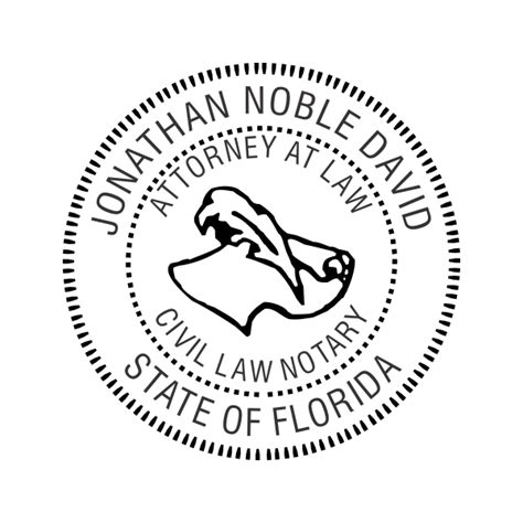 Florida Civil Law Notary Stamp All State Notary Supplies