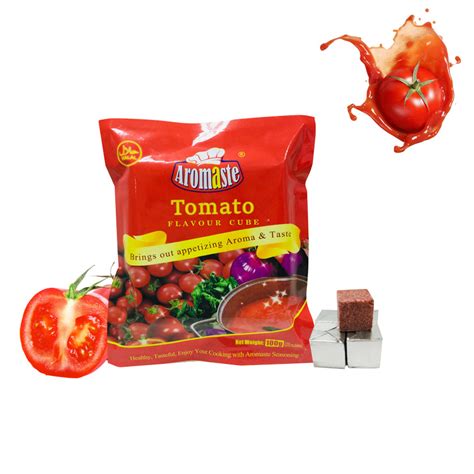 Halal Products Customized Brands 4G 10g Tomato Cube Bouillon For