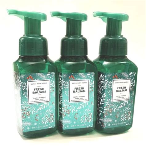 3 Pack Bath And Body Works Fresh Balsam Gentle Foaming Hand Soap 875 Oz Each New Ebay