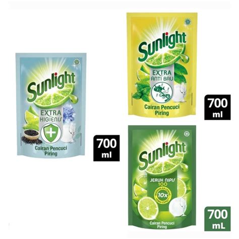 Jual Sunlight Sabun Cuci Piring Refill 650 Ml All Varian Shopee Indonesia