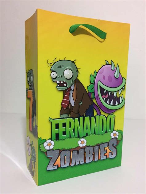 Cotillon Personalizado Plants Vs Zombie 14 999 En Mercado Libre