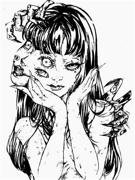 junji ito cute double face  shirt  sale  greyo
