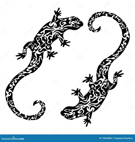 Lizards. Sketch By Hand. Pencil Drawing By Hand. Vector Image. The ...