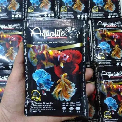 Jual MZQ Pelet Premium Aqualife Betta Food Pakan Ikan Cupang Dewasa NY