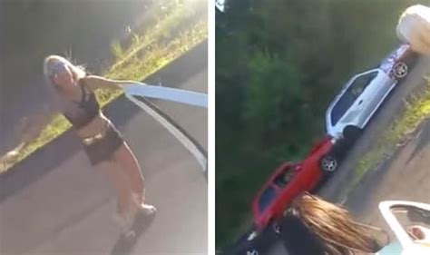 Attractive Blonde Literally Stops Traffic After Stunning Drivers And Causing A Crash World