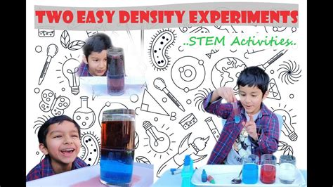 2 Easy Water Density Experiments Diy Science Experiments Stem Fun