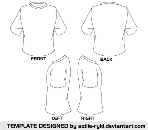 Blank Tshirt Template Vector Front and Back