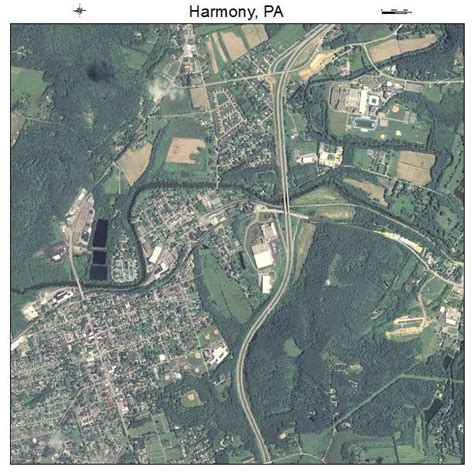 Aerial Photography Map Of Harmony Pa Pennsylvania