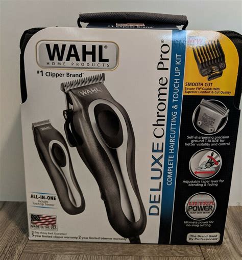 Wahl Deluxe Chrome Pro Complete Haircutting Touch Up Kit Pieces