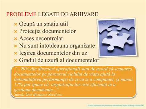 Digital Archiving Solutions Prezentare Romana | PPT
