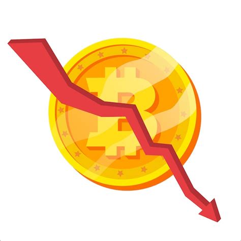 Bitcoin Crash Graph Vector Premium