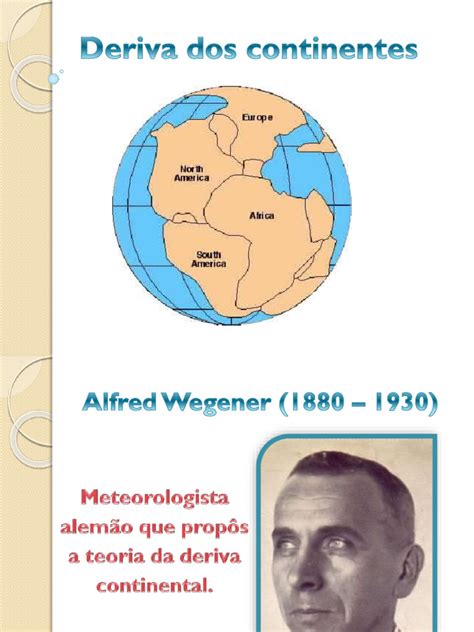 Teoria Da Deriva Continental - Teoria Da Deriva Continental - Alfred Wegener | PDF | Continente ...