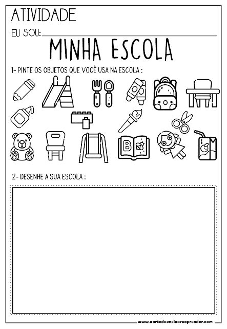 +50【ATIVIDADES DIA DA ESCOLA】para Imprimir Grátis