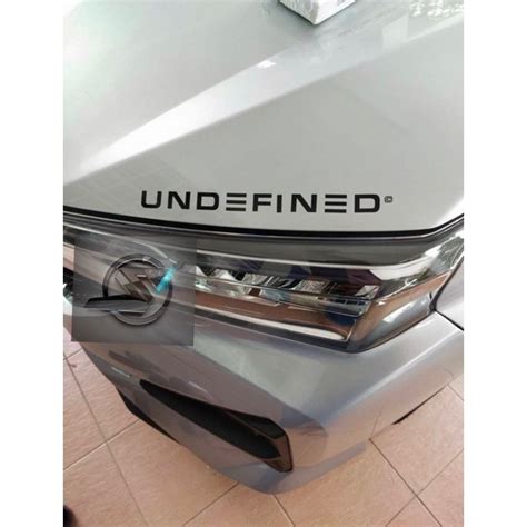 Ready Stocks110 UndΞfinΞd Undefined Car Vinyl Decal Sticker Die Cut