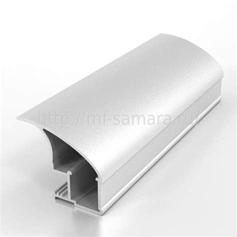 Хром матовый. Алюминиевый профиль для шкафов купе