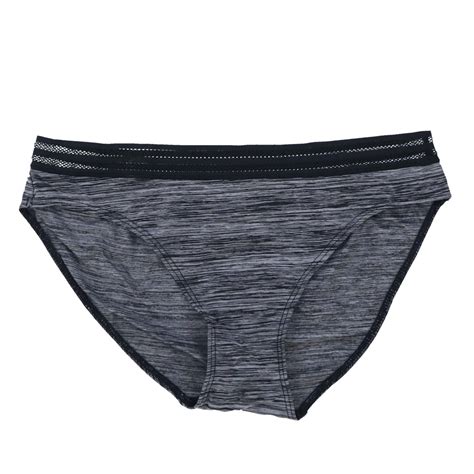 Victoria S Secret Panties Everyday Perfect Bikini Small Marl Black Lace Top Walmart