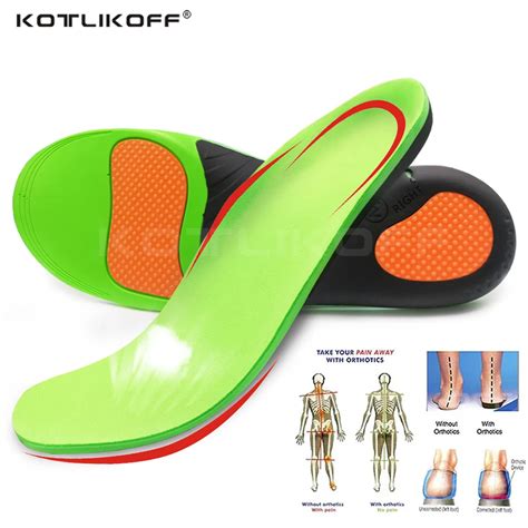 Kotlikoff High Quality Eva Orthotic Insole For Flat Feet Arch Support