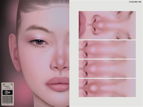 The Sims Resource Nose Contour N19 Nose Contouring Sims 4 Cc