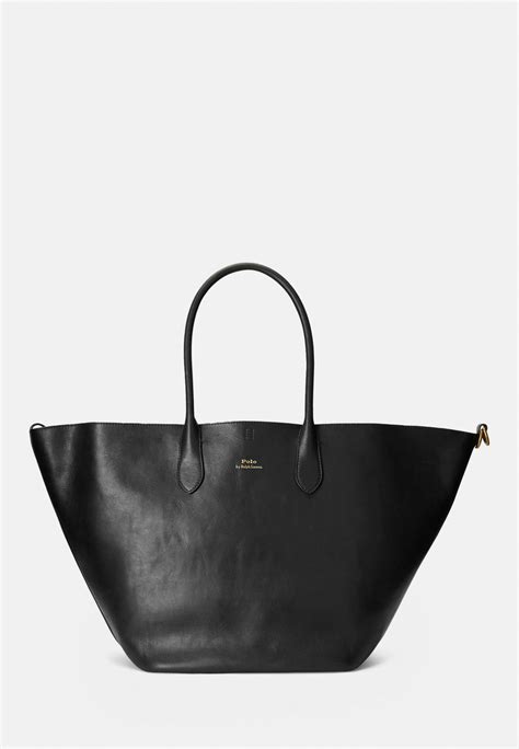 Polo Ralph Lauren TOTE LARGE - Tote bag - black - Zalando.ie