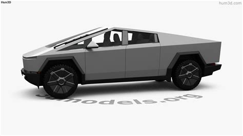 360 view of Tesla Cybertruck 2024 3D model - 3DModels store