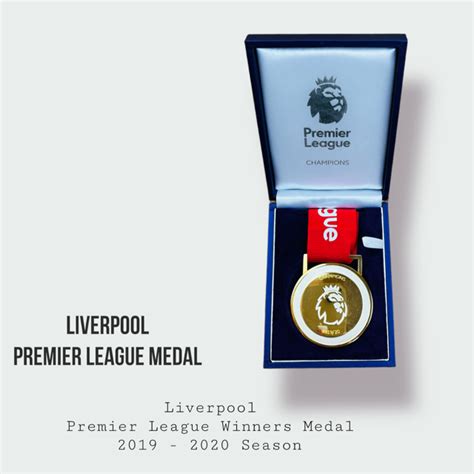 Liverpool Premier League Winners Medal 2019 - 2020 & Premier League ...