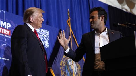 He S Gonna Be Working With Us Trump S Praises Vivek Ramaswamy As