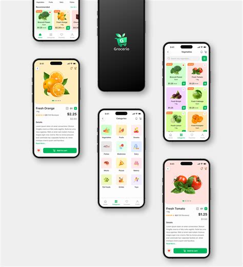 Grocerio - Grocery Delivery App UX/UI Design :: Behance