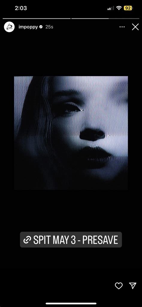 POPPY - SPIT (OUT MAY 3RD) : r/that_Poppy