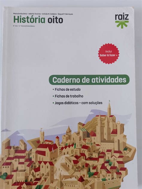 Caderno Actividades História 8 Alvalade OLX Portugal