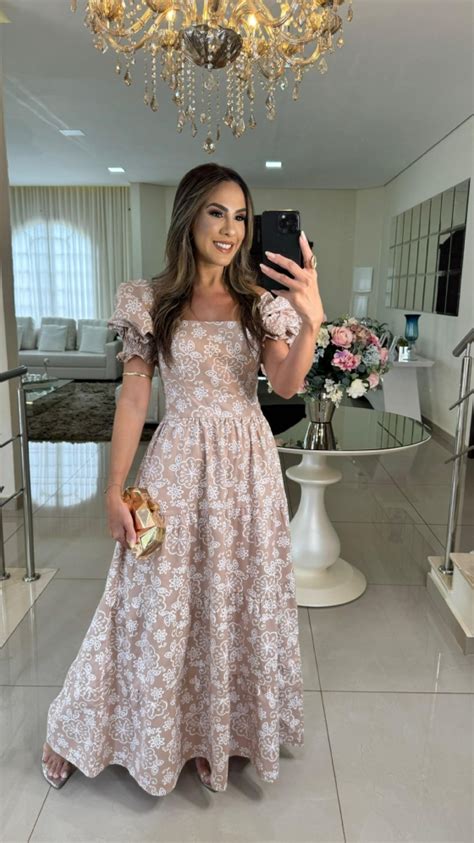 Vestido Manuela Manga Nude