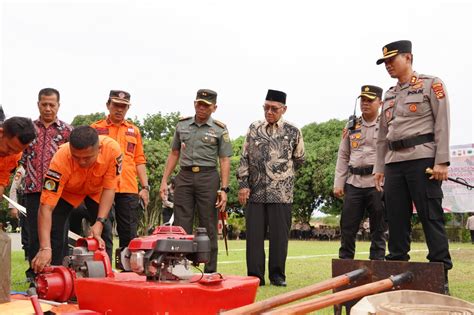 Wabup Banyuasin Hadiri Apel Siaga Bencana Kesiapan Penanggulangan