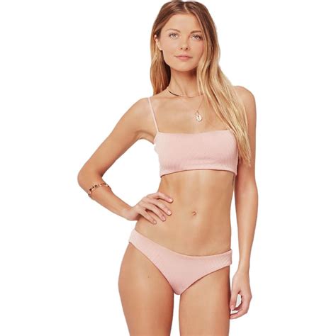 L Space Crossroads Texture Sandy Bikini Bottom Women S Backcountry