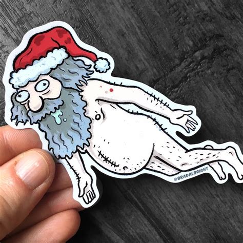 Naked Santa Etsy