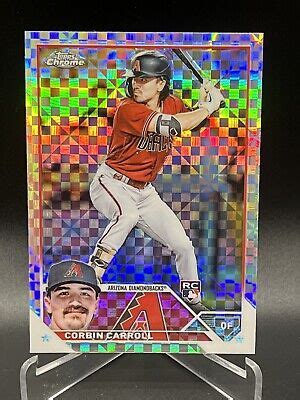 Topps Chrome Corbin Carroll X Fractor Rookie Rc Diamondbacks