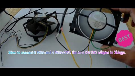 connect  wire   wire cpu fan    dc adapter easy cpu