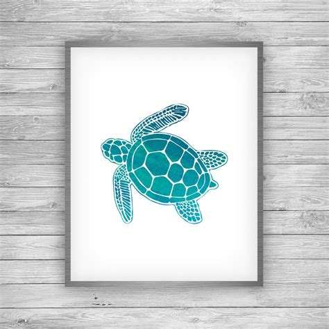 Sea Turtle Art Print - Coastal Art & Home Decor from 7th & Palm – 7th ...