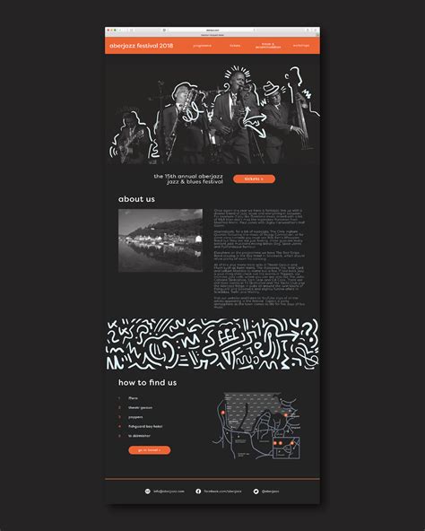 Aberjazz Festival 2018 On Behance Band Website Portfolio Web Design