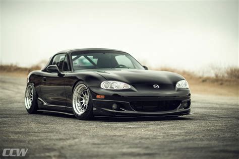 Black Mazda Nb Miata Mx 5 Ccw D11l Forged Wheels