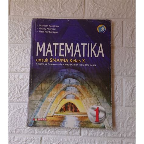 Jual Matematika Untuk Sma Ma Kelas X Kelompok Peminatan Matematika Dan