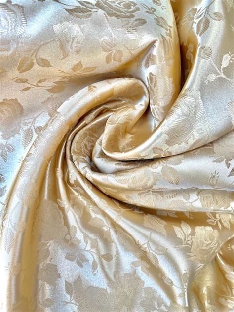 Amazon Sedona Designz Inc Satin Jacquard Rose Brocade Fabric By