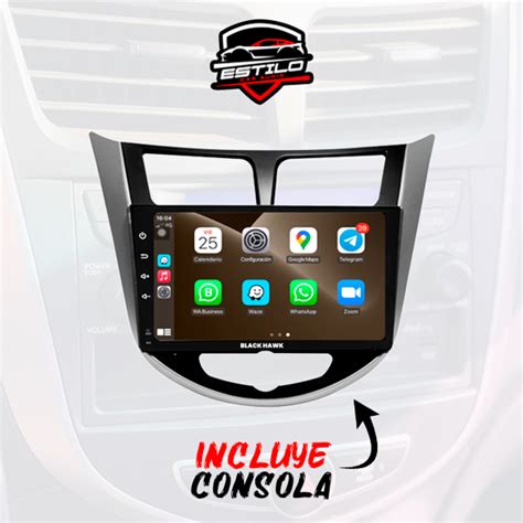 Auto Radio Android Apple CarPlay IPS 9 10 Black Hawk Estilo Car