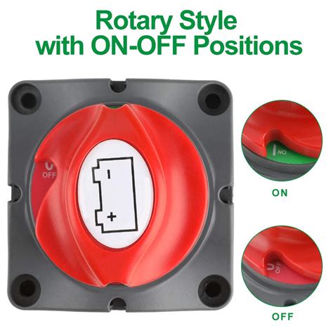 Battery Disconnect Switch JOYHO 12V 24V 48V 275 1250 Battery Kill